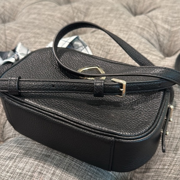 Kate Spade Bag Black Pebbled Leather Logo Camera Bag Crossbody Bag - Picture 17 of 17